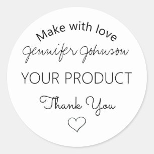 Personalised Jewellery Design Classic Round Sticke Sticker
