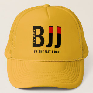 Personalised Jiu Jitsu BJJ Black Belt Trucker Hat