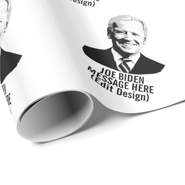 Personalised Joe Biden Wrapping Paper (Roll Corner)