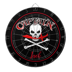 Personalised Jolly Roger (Cutlass)  Dartboard