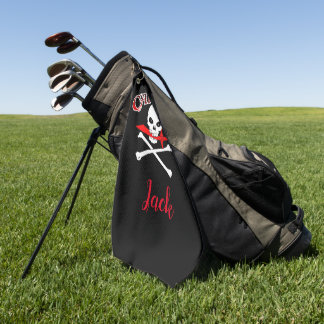 Personalised Jolly Roger (Cutlass) Golf Towel