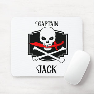 Personalised Jolly Roger (Cutlass)  Mouse Pad
