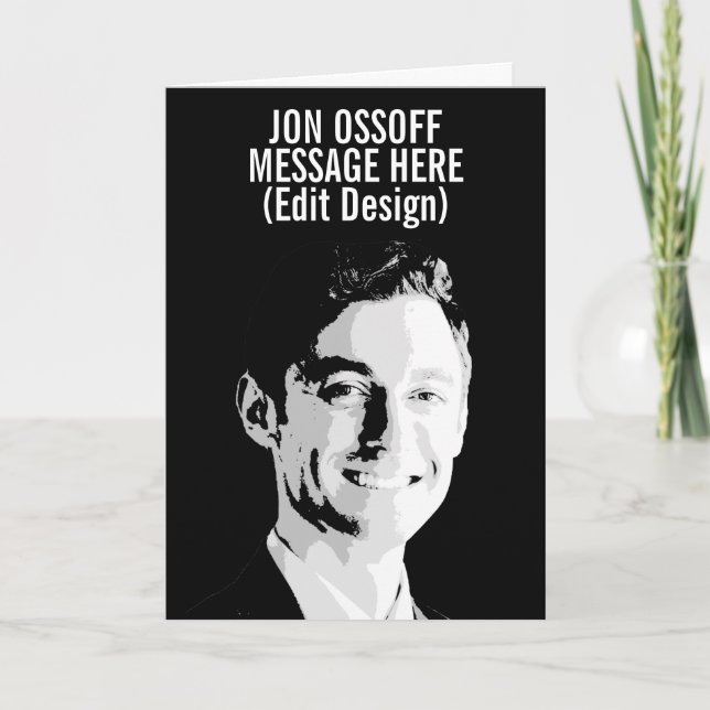 Personalised Jon Ossoff Bust Card (Front)