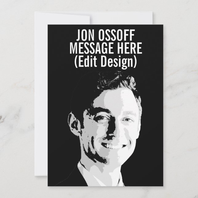 Personalised Jon Ossoff Bust Card (Front)