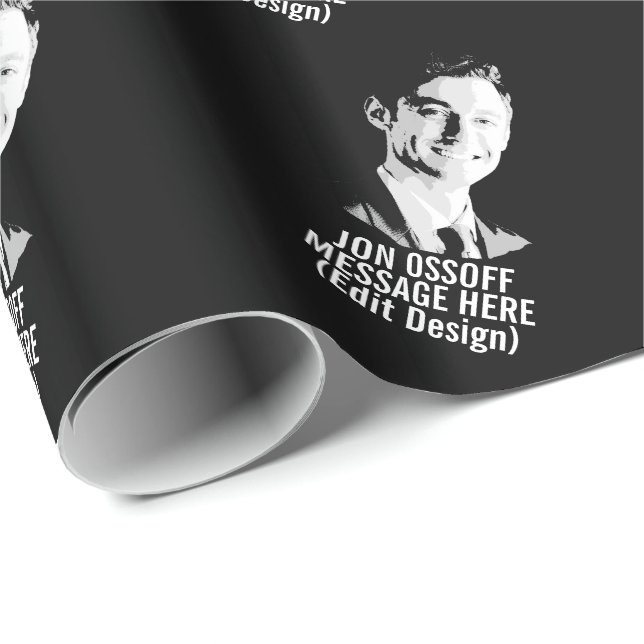 Personalised Jon Ossoff Bust Wrapping Paper (Roll Corner)