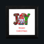 Personalised Joy Gnomes Merry Christmas  Gift Box<br><div class="desc">Personalise this cute Joy Gnome Christmas gift box with any text.  The perfect gift box to hold that perfect present.</div>