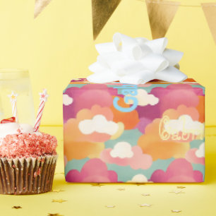 Personalised Joyful Watercolor Wrapping Paper