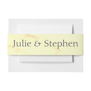 Personalised Julep Mint Invitation Belly Band