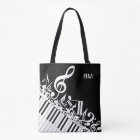 Personalised Jumbled Musical Notes and Piano Keys