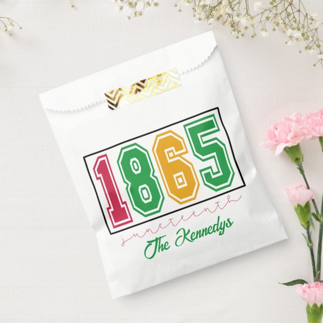 Personalised Juneteenth - Black History  Favour Bag (Sealed)