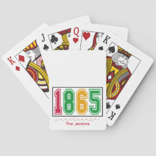 Personalised Juneteenth - Black History Playing Cards