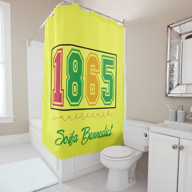 Personalised Juneteenth - Black History  Shower Curtain (In Situ)