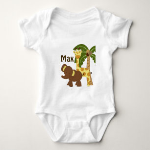 Personalised Jungle Baby Animals Shirt