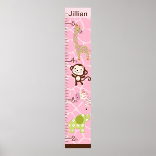 Personalised Jungle Jill Growth Chart #2
