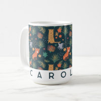 Personalised Jungle Leopard Mug | Custom Kids Cup