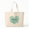 Personalised junior bridesmaid tote bag for girl