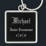 Personalised Junior Groomsman Keychain<br><div class="desc">Personalised Junior Groomsman Keychain</div>