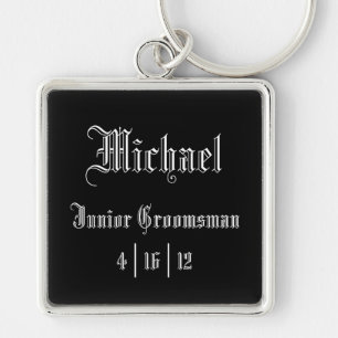 Personalised Junior Groomsman Keychain