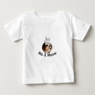 Personalised "Just Me and Meow" Photo Template – Baby T-Shirt
