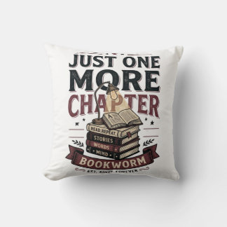 Personalised Just One More Chapter Est 1985 Bookwo Cushion