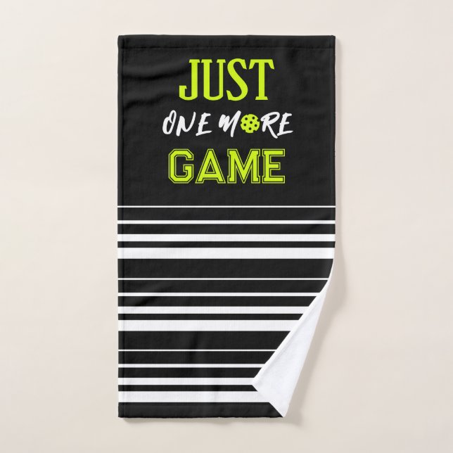 Personalised Just One More Game Funny Hand Towel (Hand Towel)