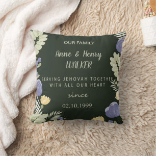 Personalised JW anniversary gift Cushion