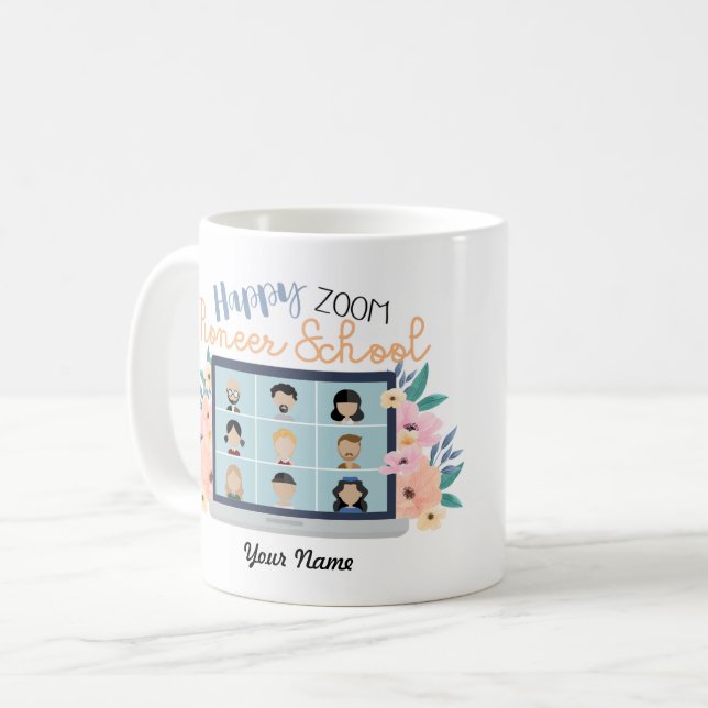 Personalised JW Happy Zoom Pioneer School 2022  Co Coffee Mug (Front Left)
