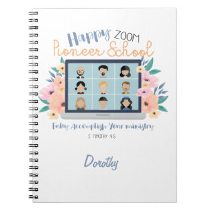 Personalised JW Happy Zoom Pioneer School 2022 Notebook