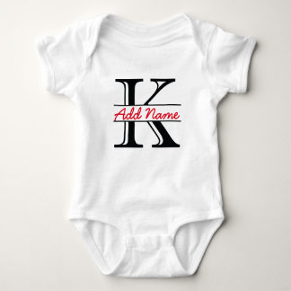 Personalised K Name Bodysuit