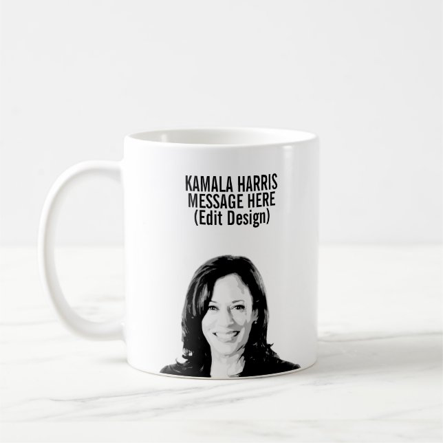 Personalised Kamala Harris Coffee Mug (Left)