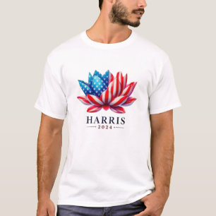 Personalised kamala harris flower America  T-Shirt