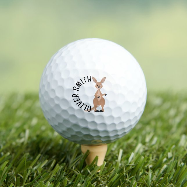 Personalised Kangaroo  Golf Balls (Insitu Tee)
