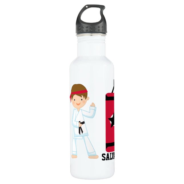 Personalised Karate Bottle Bottle (Front)