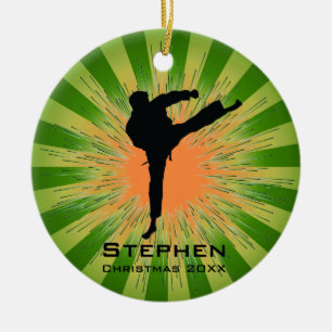 Personalised Karate Ornament