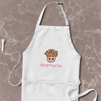Personalised Kawaii Cupcake Apron with Custom Name