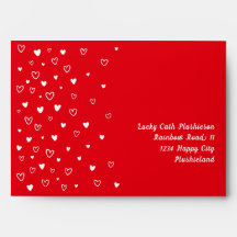 Personalised Kawaii Cute Red Hearts Snail Mail