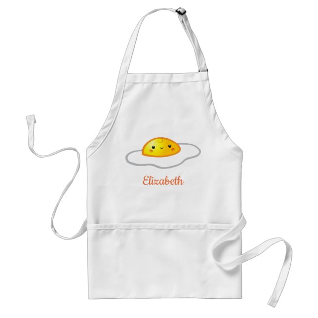 Personalised Kawaii Egg Apron (Front)