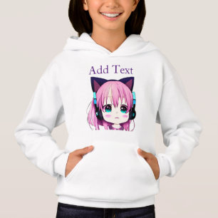 Personalised Kawaii Girl with Headphones on