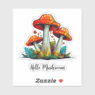 Personalised Kawaii Hand drawn Mushroom scrapbook 