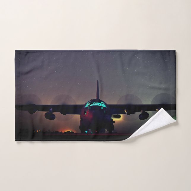 Personalised KC-130 Turboprop Plane Hand Towel (Hand Towel)