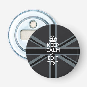 Personalised KEEP CALM AND Edit Text Colourful Bottle Opener