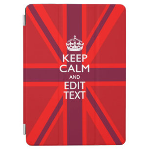 Personalised KEEP CALM AND Edit Text EASILY iPad Air Cover