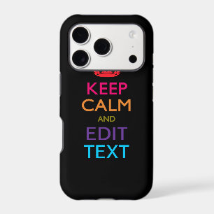 Personalised KEEP CALM AND Edit Text Multi Colour