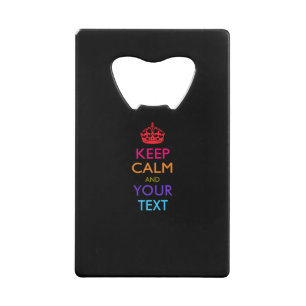 Personalised KEEP CALM AND Edit Text Multicolored