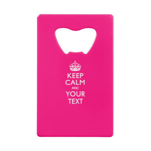 Personalised KEEP CALM AND Edit Text on Fushia