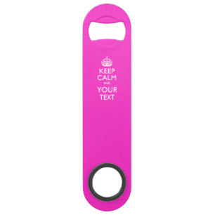 Personalised KEEP CALM AND Edit Text on Hot Pink