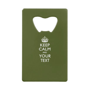 Personalised KEEP CALM AND Edit Text on Olive