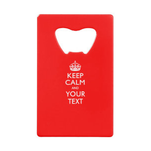 Personalised KEEP CALM AND Edit Text on Red