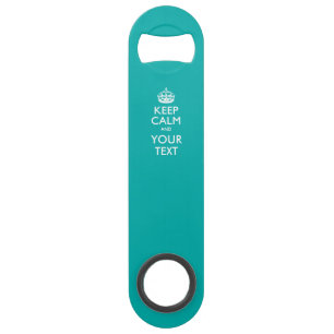 Personalised KEEP CALM AND Edit Text on Turquoise