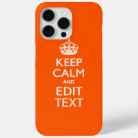 Personalised KEEP CALM AND Edit Text Orange
